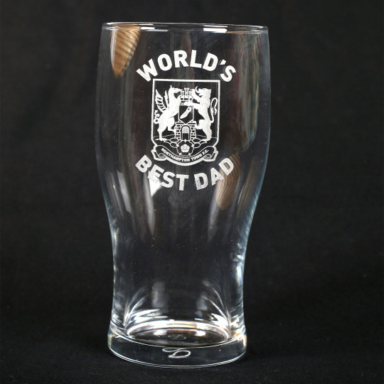 Northampton Town World's Best Dad Pint Glass