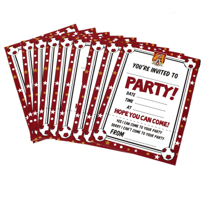 Northampton Town 10 Party Invites